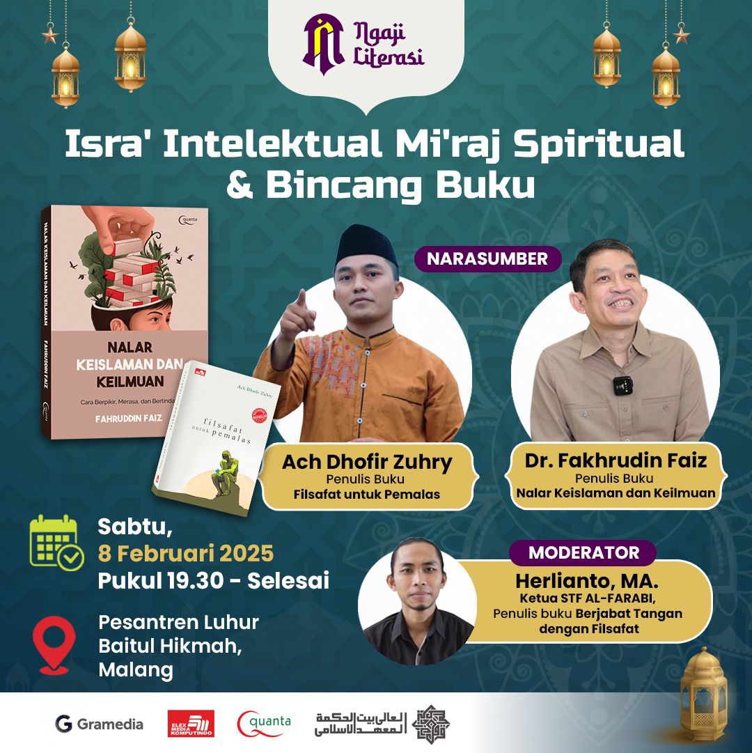 Isra Intelektual Miraj Spritual Bincang Buku